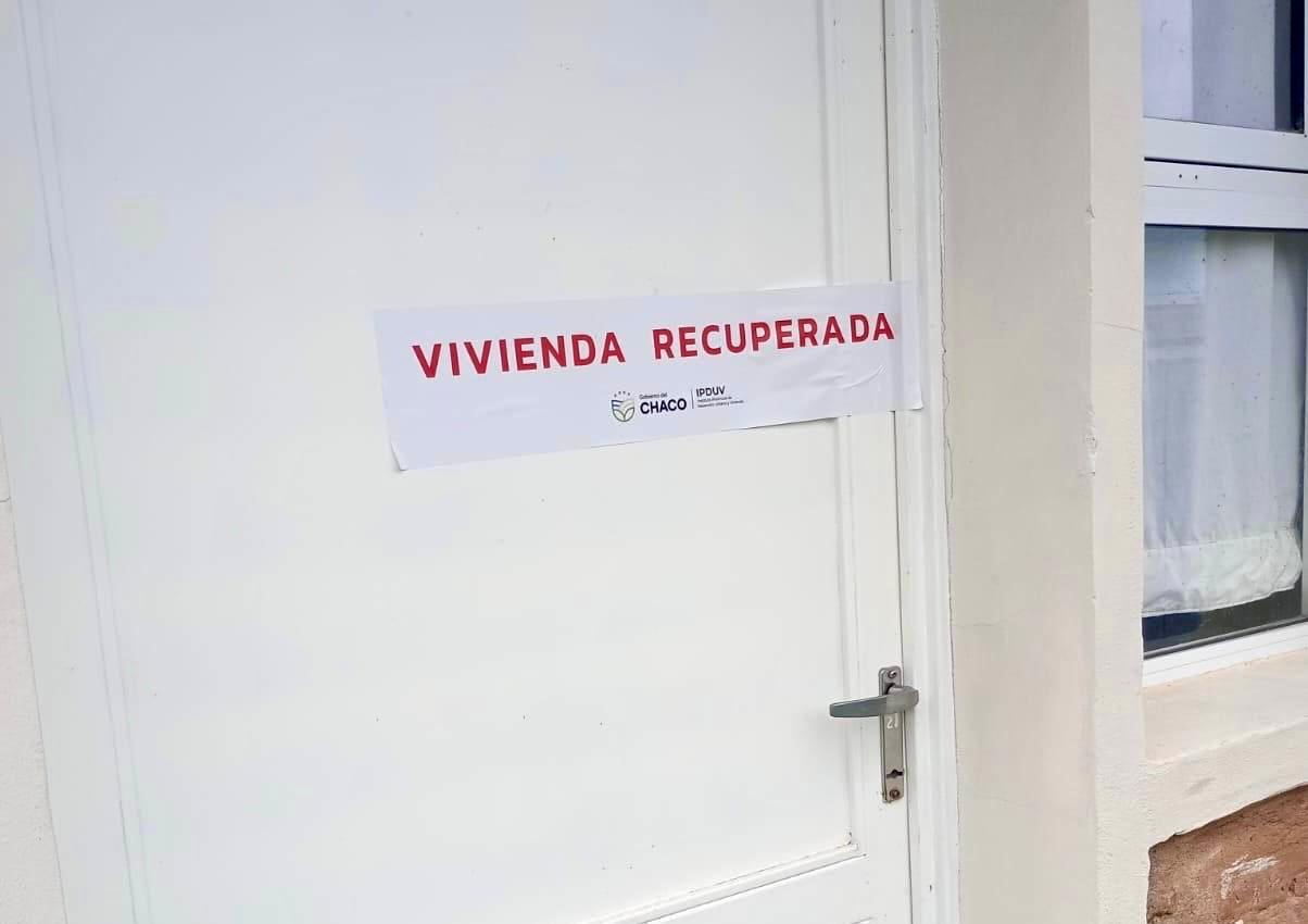 EL IPDUV RECUPERA NUEVAS VIVIENDAS EN RESISTENCIA Y EN EL INTERIOR