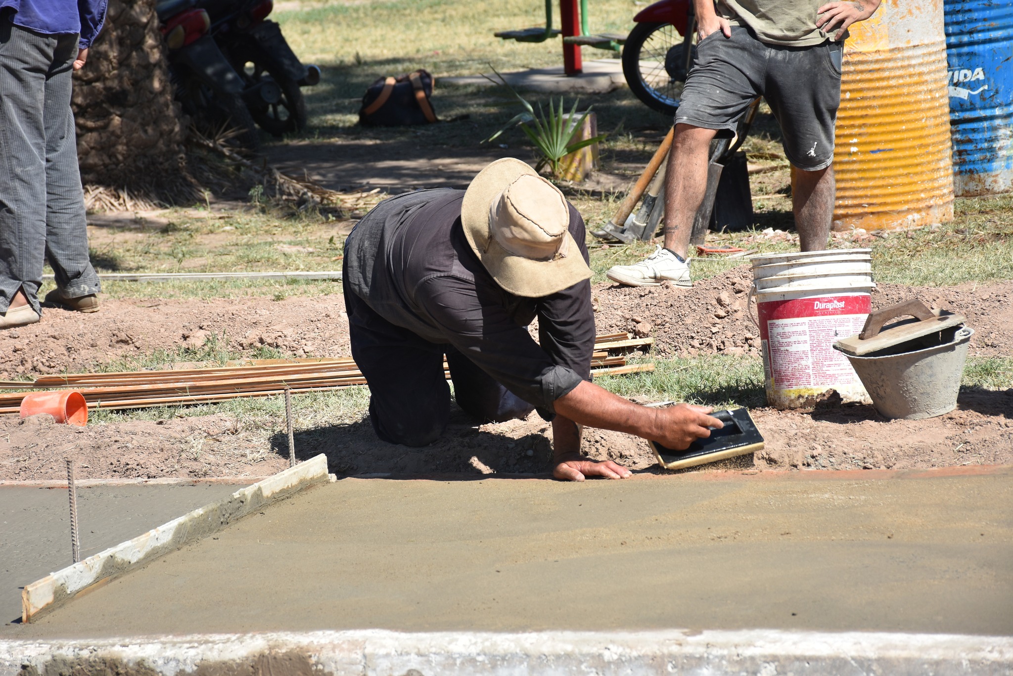 AVANZAN LAS REFACCIONES INTEGRALES EN LA PLAZA GÜEMES JUNTO AL CLUB DE LEONES