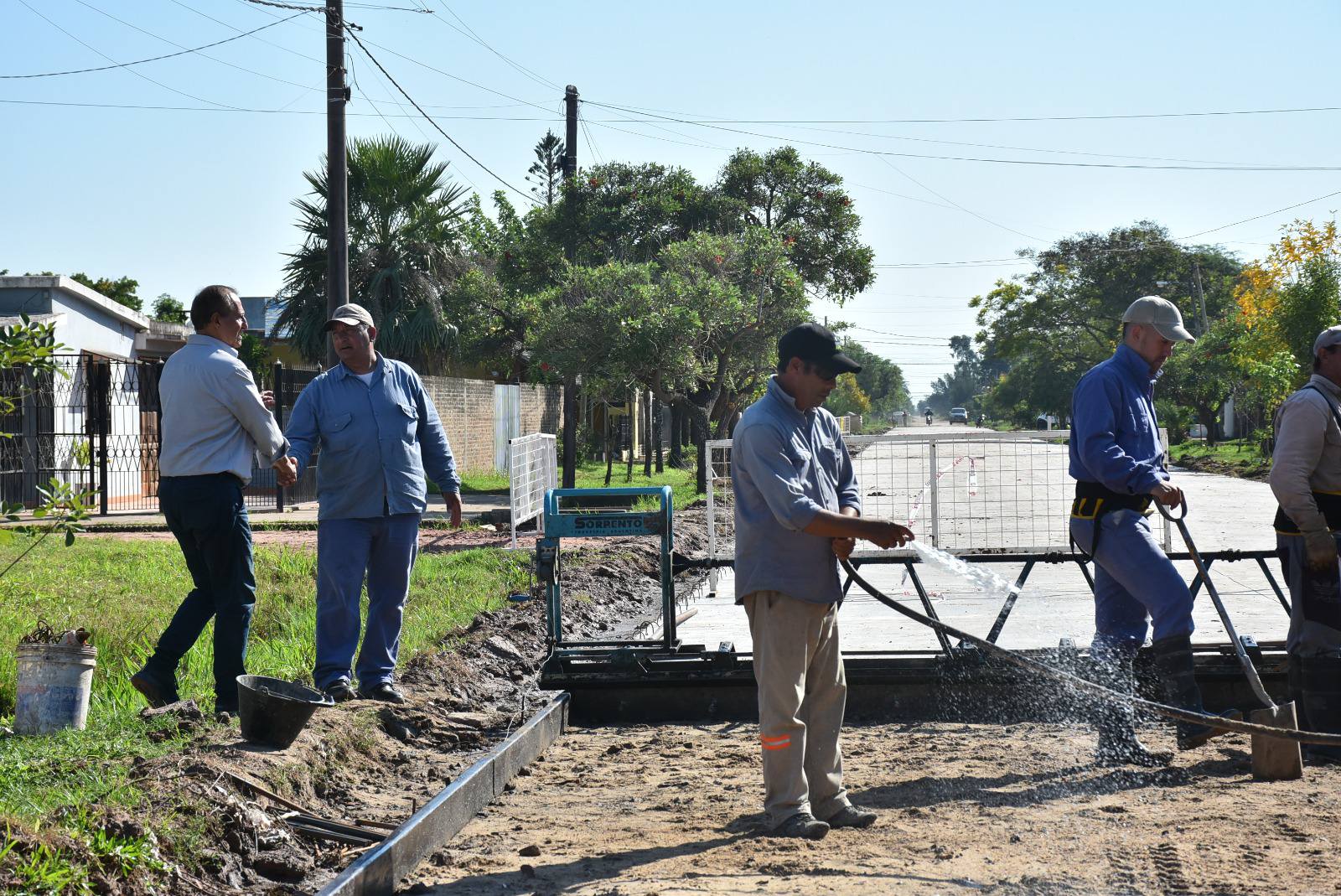 EL INTENDENTE PAPP DESTACÓ EL AVANCE DE LA OBRA DE PAVIMENTO EN CALLE TUCUMÁN Y ADVIERTE SOBRE LA DISMINUCIÓN DE FONDOS NACIONALES