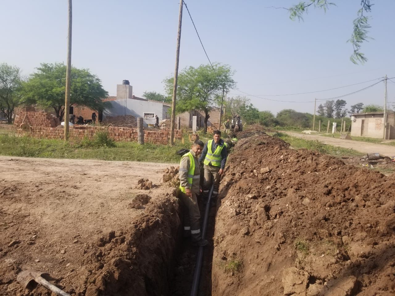 *VILLA ÁNGELA: SAMEEP CULMINÓ LOS TRABAJOS DE EXTENSIÓN DE RED DE AGUA POTABLE, EN EL BARRIO TUPAC*