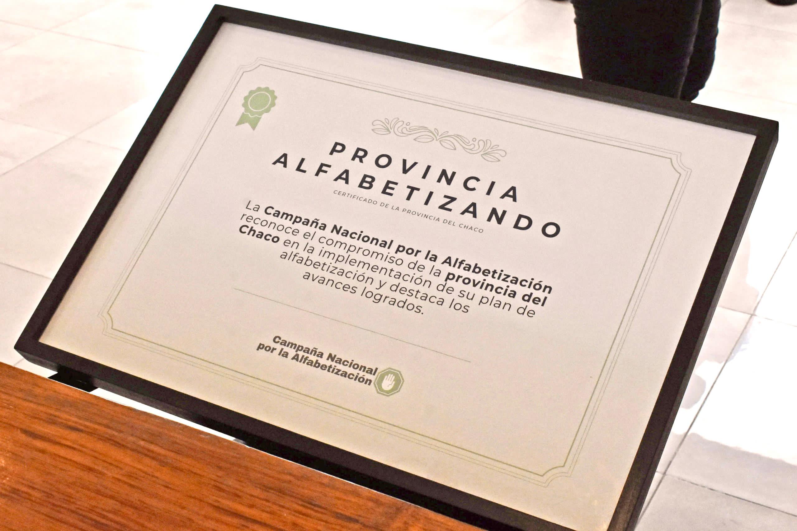 *”ARGENTINOS POR LA EDUCACIÓN”: CHACO FUE RECONOCIDO HOY POR LOS AVANCES LOGRADOS EN ALFABETIZACIÓN INICIAL*