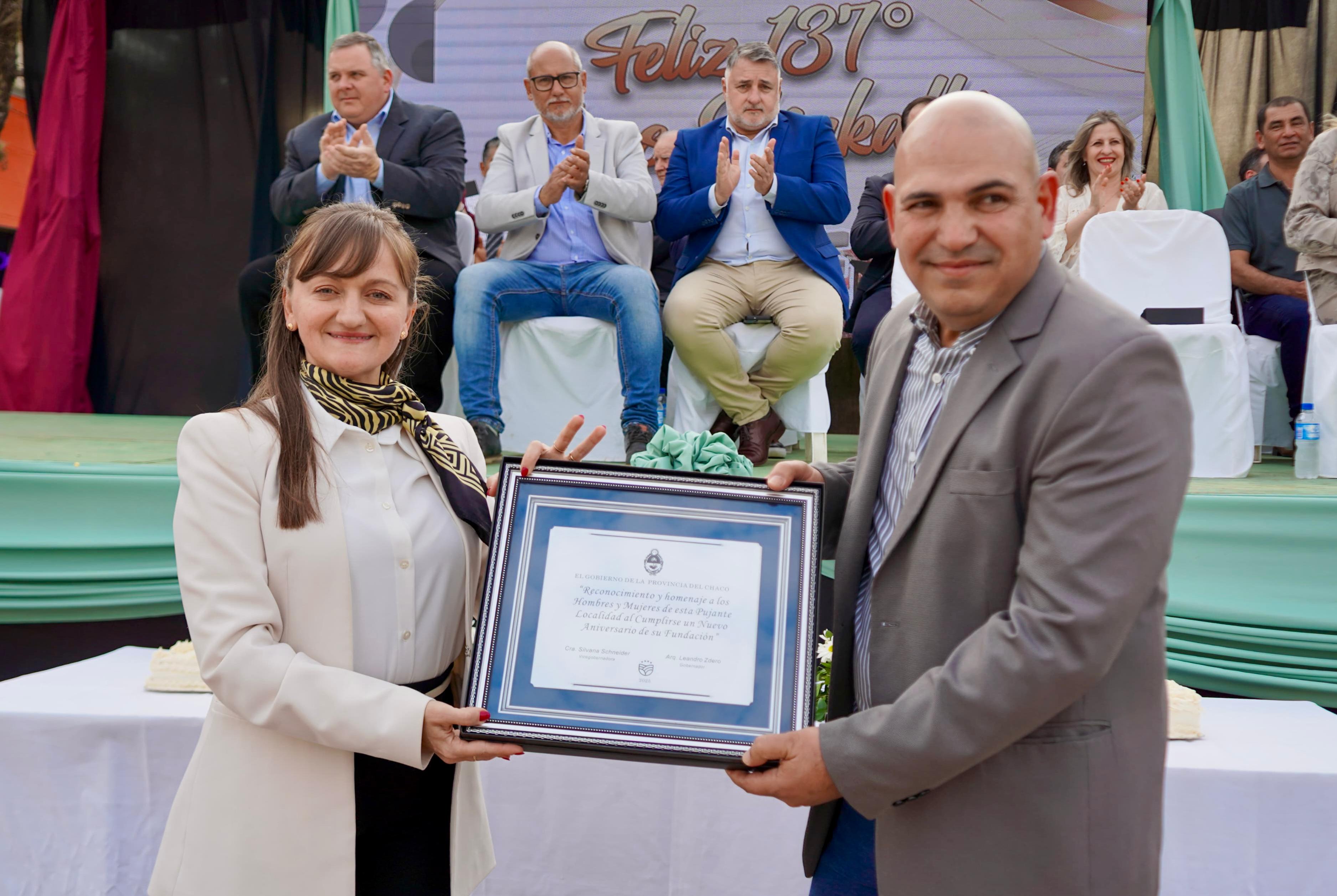 MAKALLÉ: LA VICEGOBERNADORA SCHNEIDER ACOMPAÑÓ EL 137° ANIVERSARIO DE LA LOCALIDAD