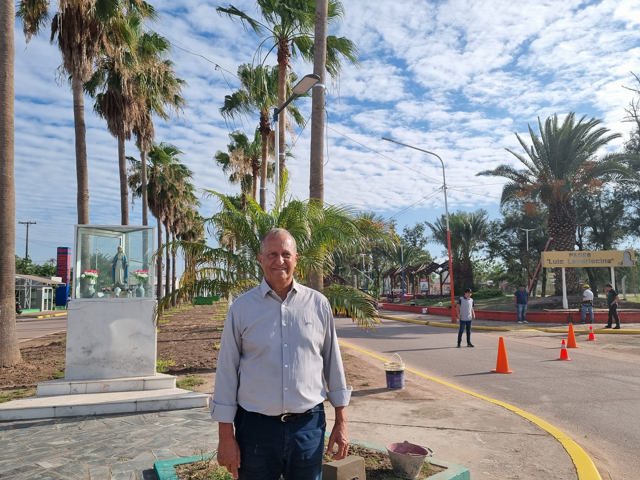 AVANZAN LOS TRABAJOS INTEGRALES EN EL PASEO LUIS LANDRISCINA