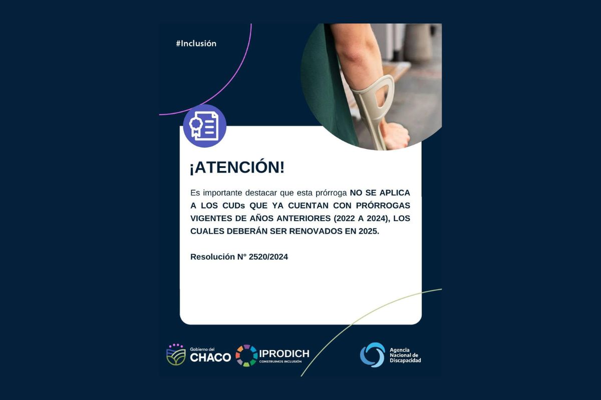 SE PRORROGAN LOS CUD CON FECHA DE ACTUALIZACIÓN PARA EL 2025