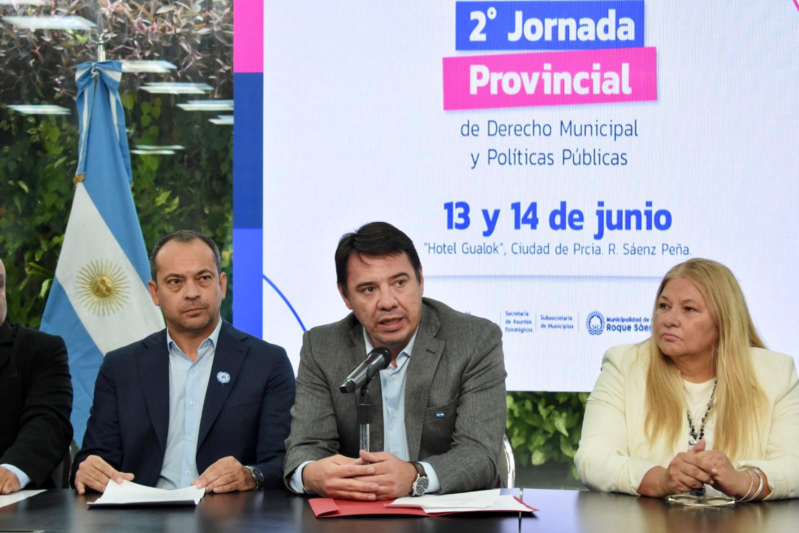 EL GOBIERNO PROVINCIAL PRESENTÓ LA 2ª JORNADA DE DERECHO MUNICIPAL Y POLÍTICAS PÚBLICAS QUE SE REALIZARÁ EN SÁENZ PEÑA