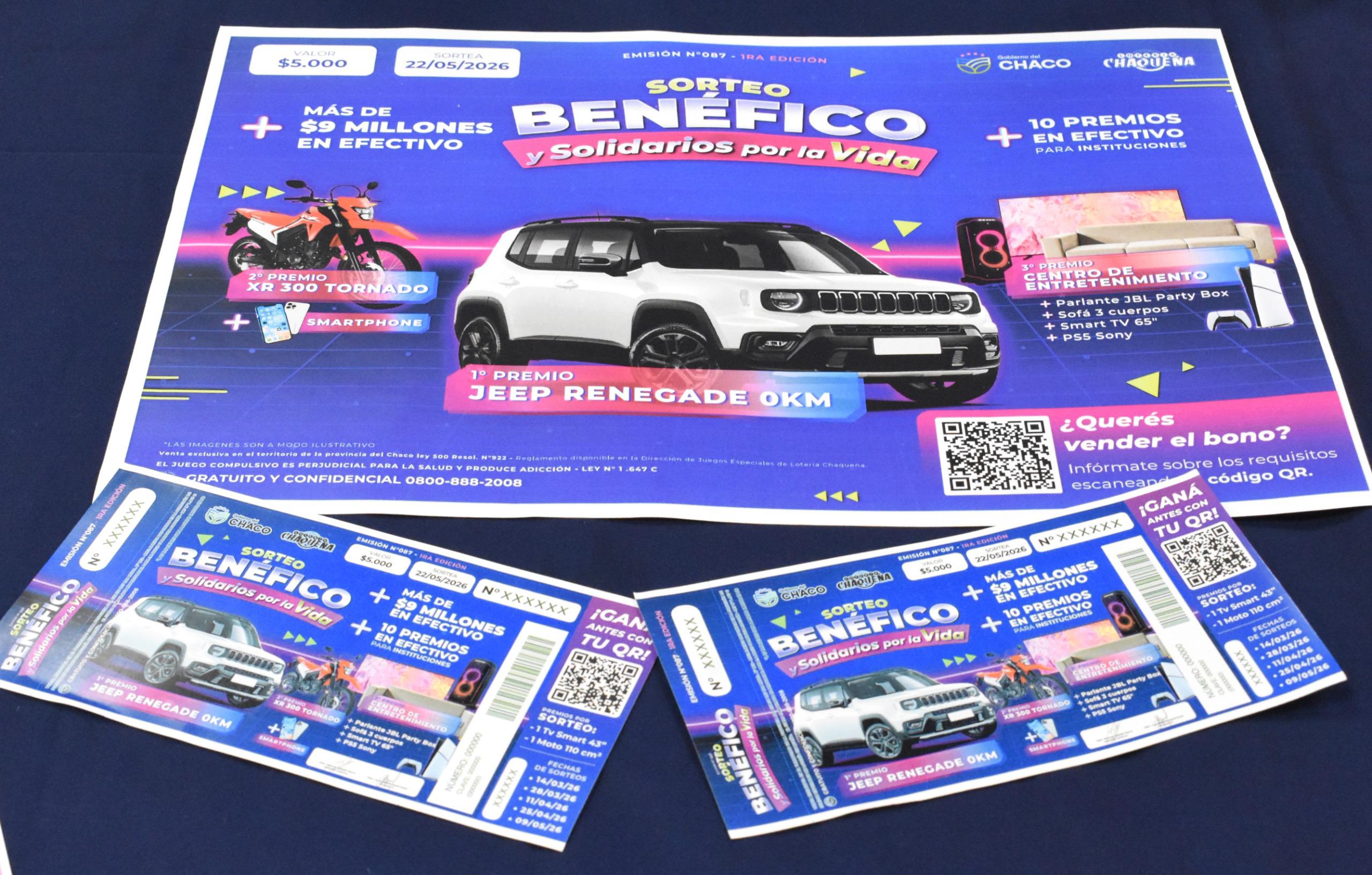 *LOTER&Iacute;A CHAQUE&Ntilde;A LANZ&Oacute; UNA NUEVA EDICI&Oacute;N DEL SORTEO BEN&Eacute;FICO Y SOLIDARIOS POR LA VIDA 2026*