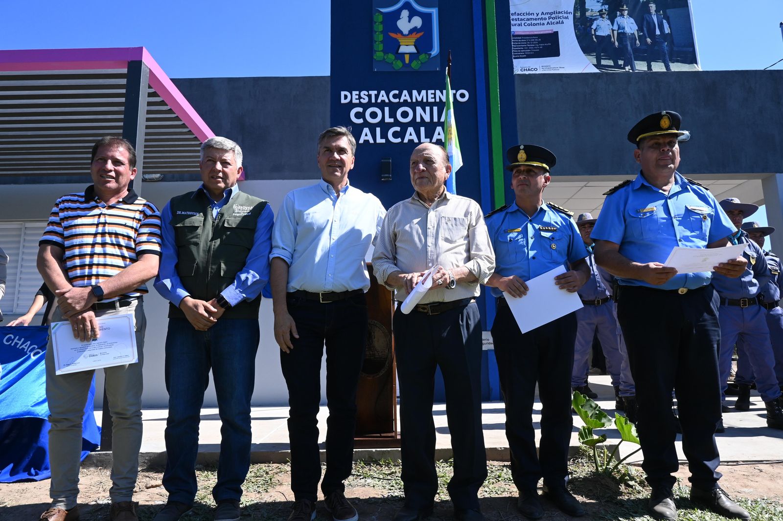 EL GOBERNADOR ZDERO INAUGURÓ LAS REFACCIONES Y AMPLIACIÓN DEL DESTACAMENTO RURAL COLONIA ALCALÁ