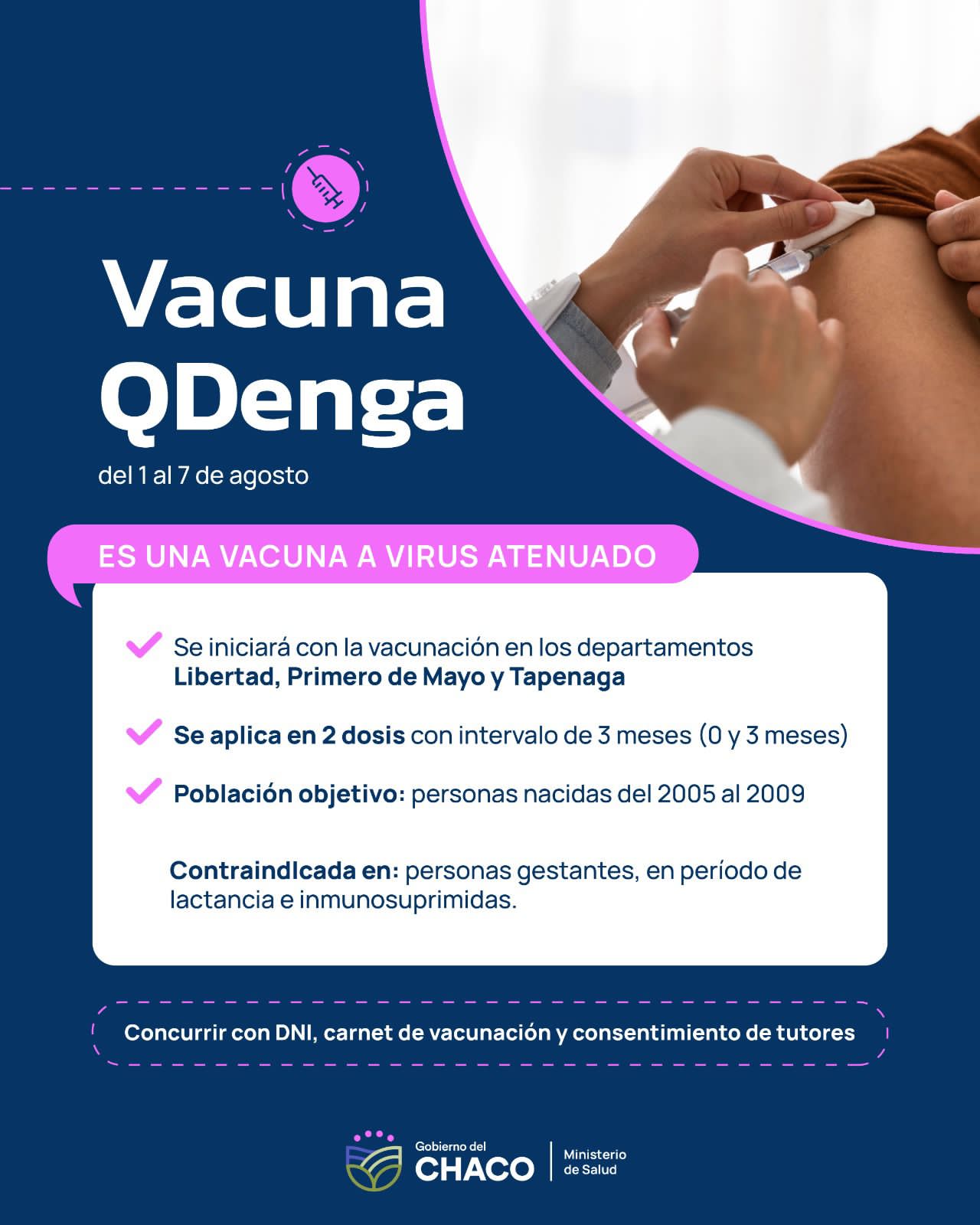 *COMIENZA LA VACUNACIÓN CONTRA EL DENGUE EN LA PROVINCIA*